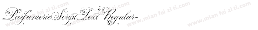 ParfumerieScriptText Regular字体转换